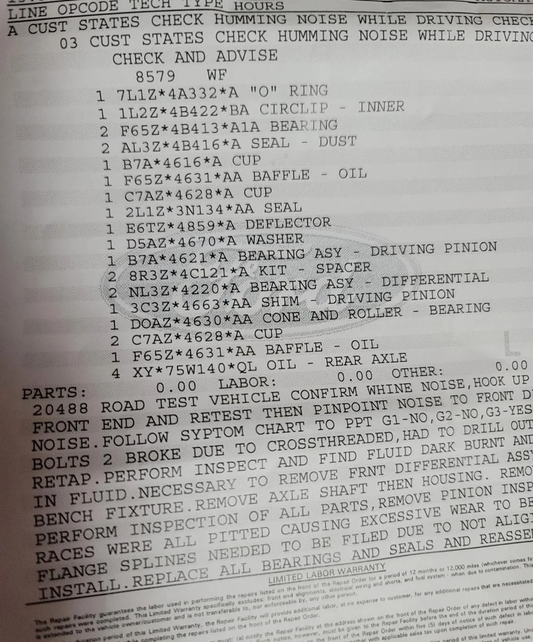 Ford F-150 Rotational vibration/ noise in front end Screenshot_20231223_202757_Gallery