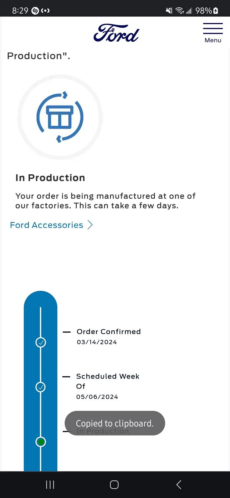 Ford F-150 Anybody have their 24 built and/or delivered yet? Screenshot_20240509_202932_Chrom