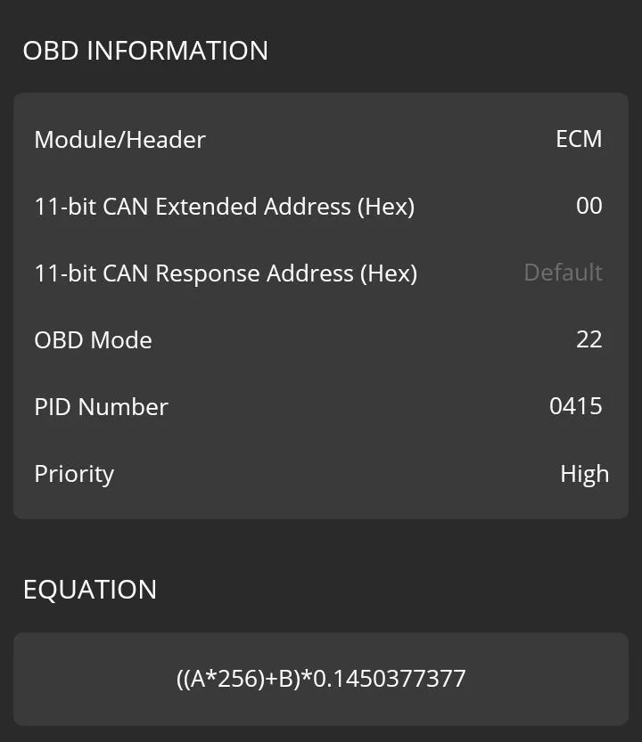 Ford F-150 OBD Fusion PIDs Screenshot_20240624_215123