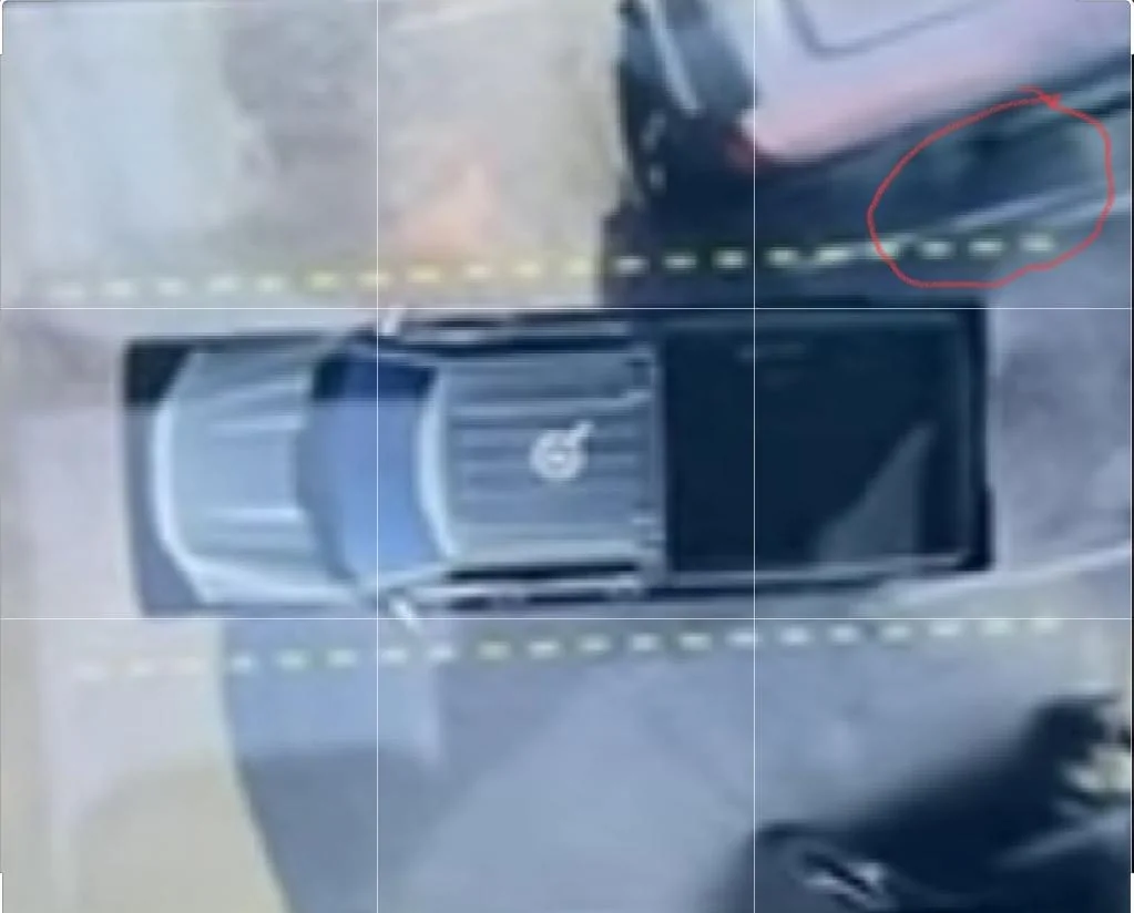 Ford F-150 360 camera view in parking spot. Screenshot_20240808_153101_Photo Editor