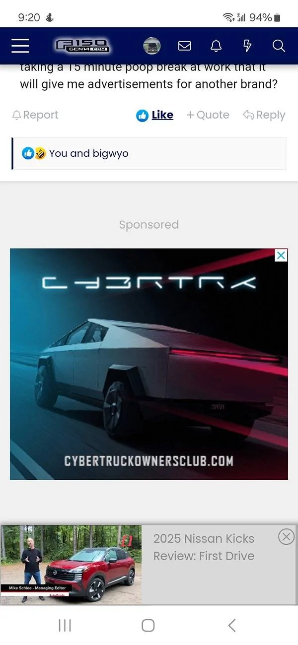 Ford F-150 Ford wants to listen in! Screenshot_20241006_092014_Chrom