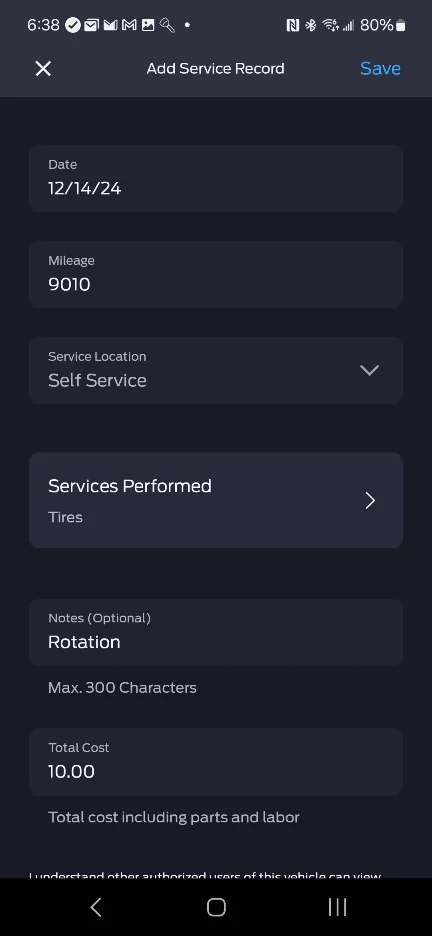 Ford F-150 Factory Warranty and DIY Oil Change Screenshot_20241214_183807_FordPass