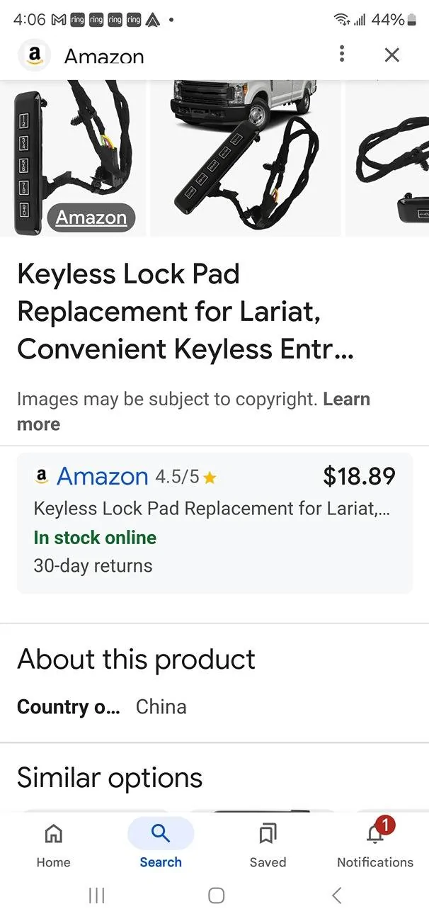 Ford F-150 Goodbye: Securicode Keypad 🤔 Screenshot_20250212_040603_Googl