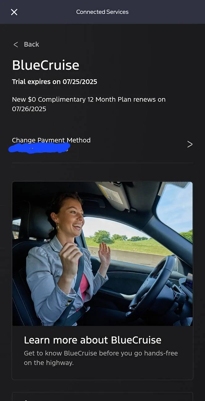 Ford F-150 BlueCruise Renewal Question Screenshot_20250322_075601_FordPass