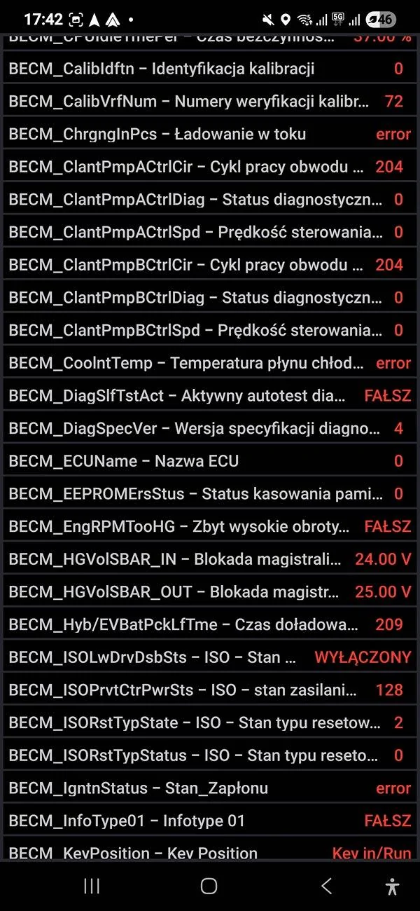 Ford F-150 F150 pb 3.5 2021 problem Screenshot_20250528_174212_FORScan Lit