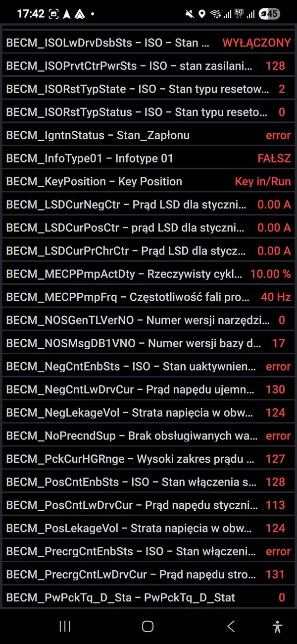 Ford F-150 F150 pb 3.5 2021 problem Screenshot_20250528_174230_FORScan Lit
