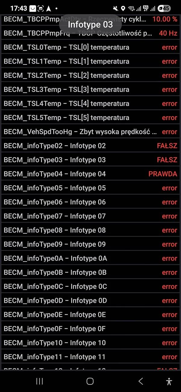 Ford F-150 F150 pb 3.5 2021 problem Screenshot_20250528_174305_FORScan Lit
