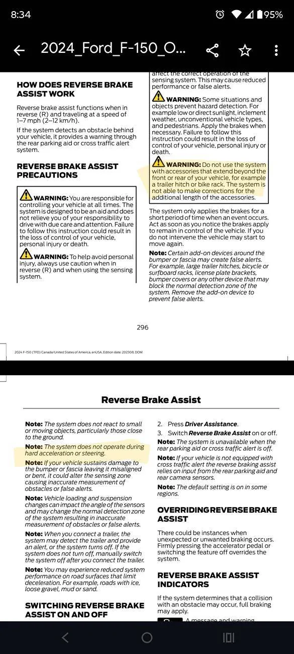 Ford F-150 PSA - Reverse Auto Braking Screenshot_20250609-083442_Files by Google~2