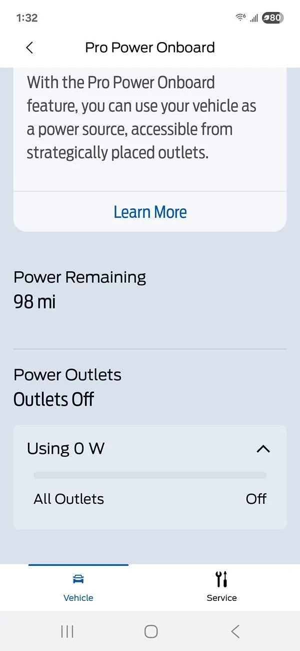 Ford F-150 Pro Power Onboard is back in FordPass 5.22.0! Screenshot_20250619_133232_FordPass