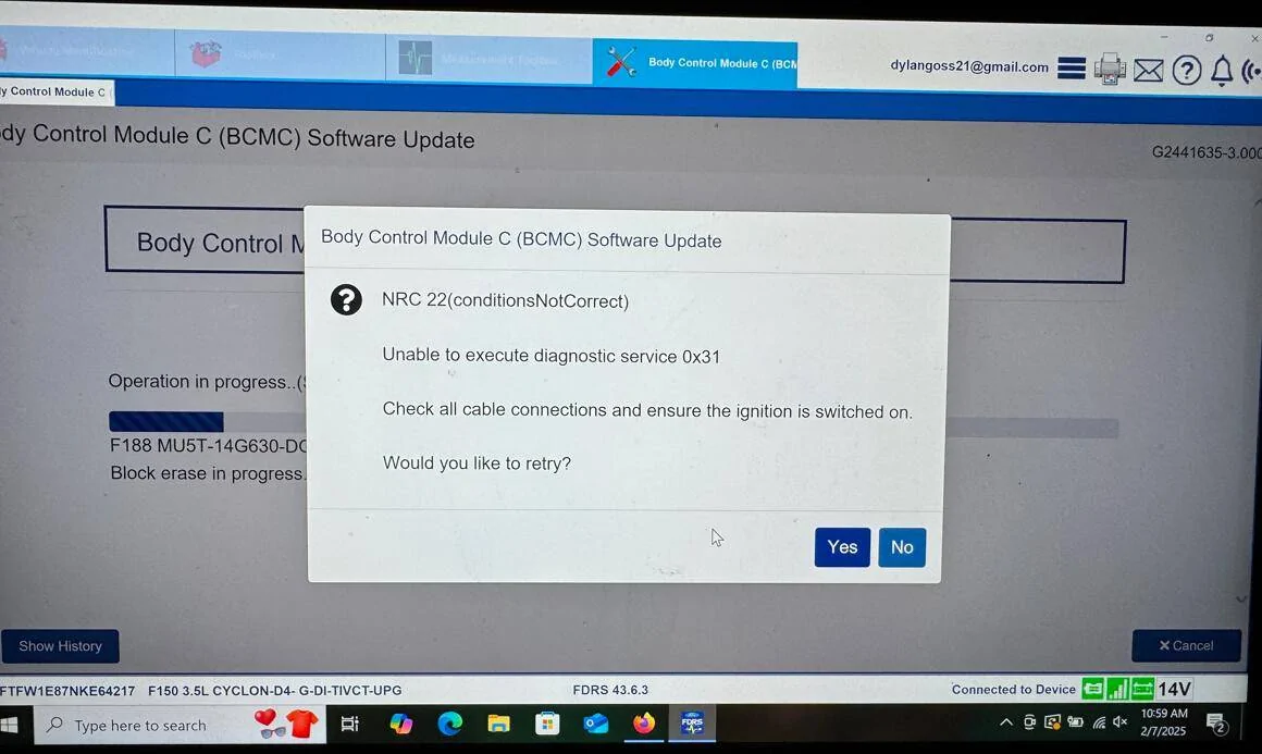 Ford F-150 ECU module programming guide using FDRS Screenshot_3