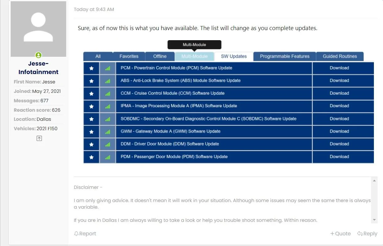 Ford F-150 ECU module programming guide using FDRS Screenshot_6