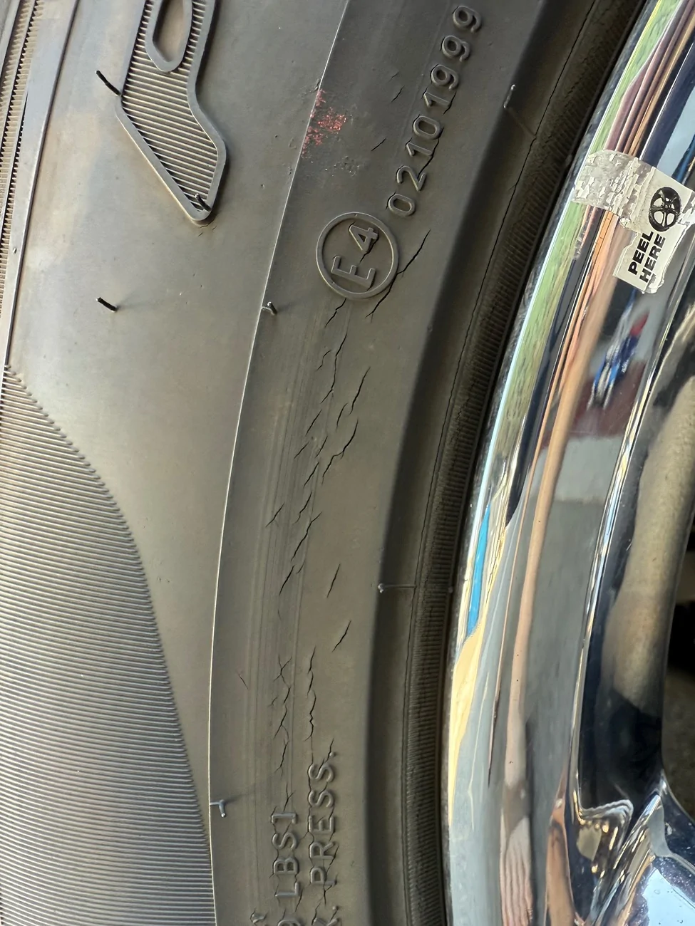 Ford F-150 Sidewall cracks Sidewall