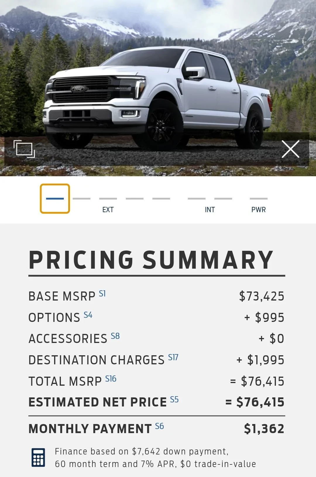 Ford F-150 Lariat 502A BAP vs Platinum 701A SmartSelect_20230913_224431_Chrom