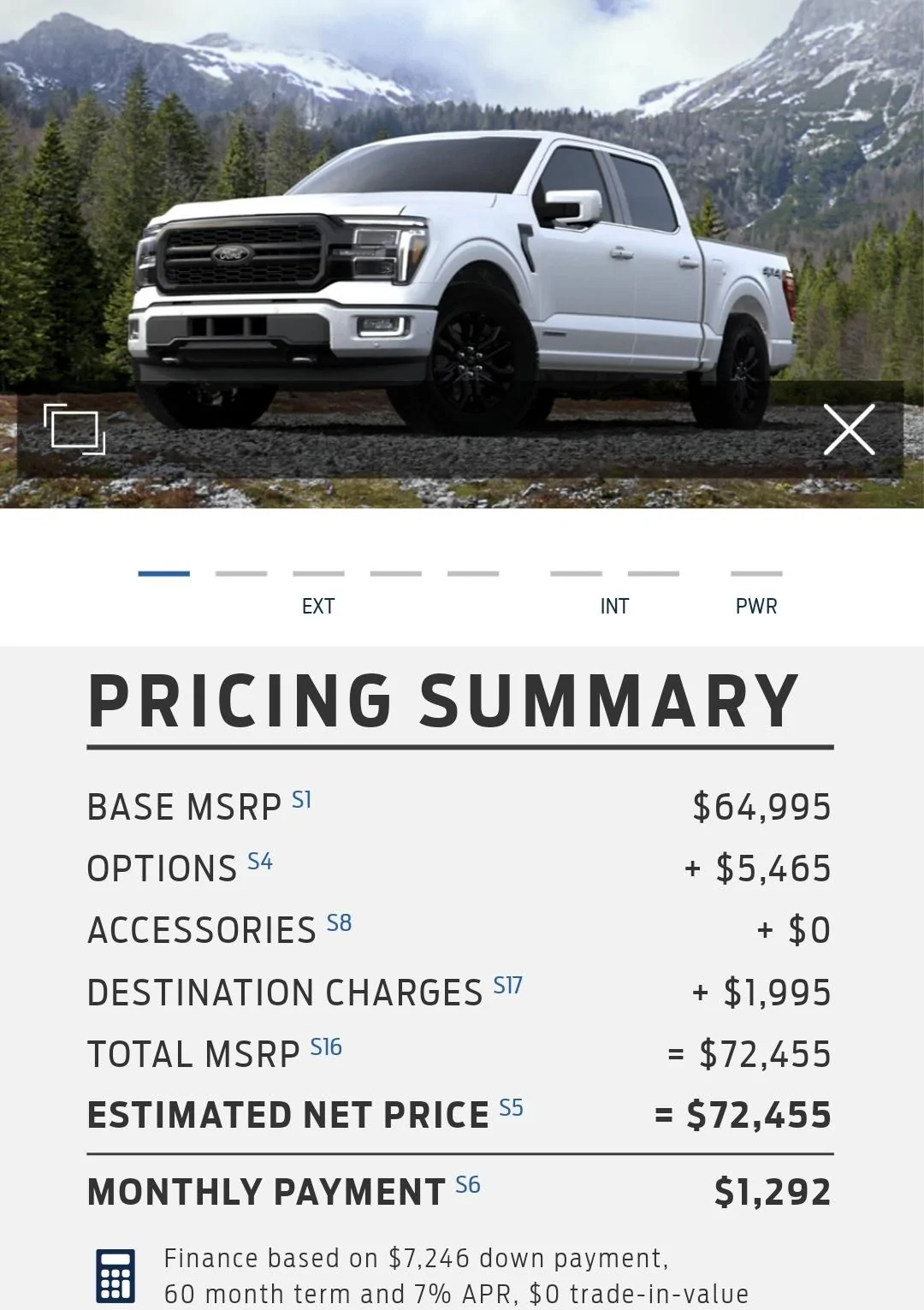 Ford F-150 Lariat 502A BAP vs Platinum 701A SmartSelect_20230913_225035_Chrom