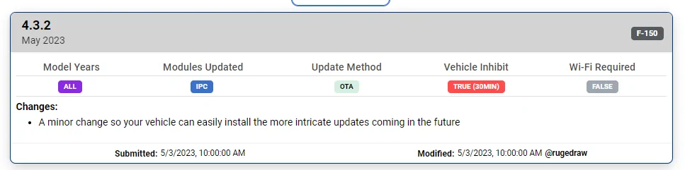Ford F-150 2021 Job 1 Trucks that aren't getting updates Snag_38d95b2