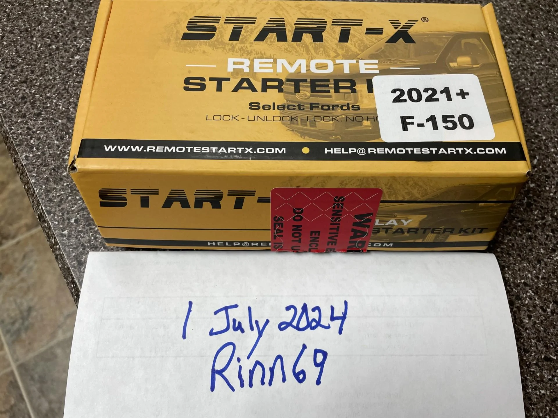 Ford F-150 Start-X remote start for 21-23 F-150 for $75 shipped StartX 1