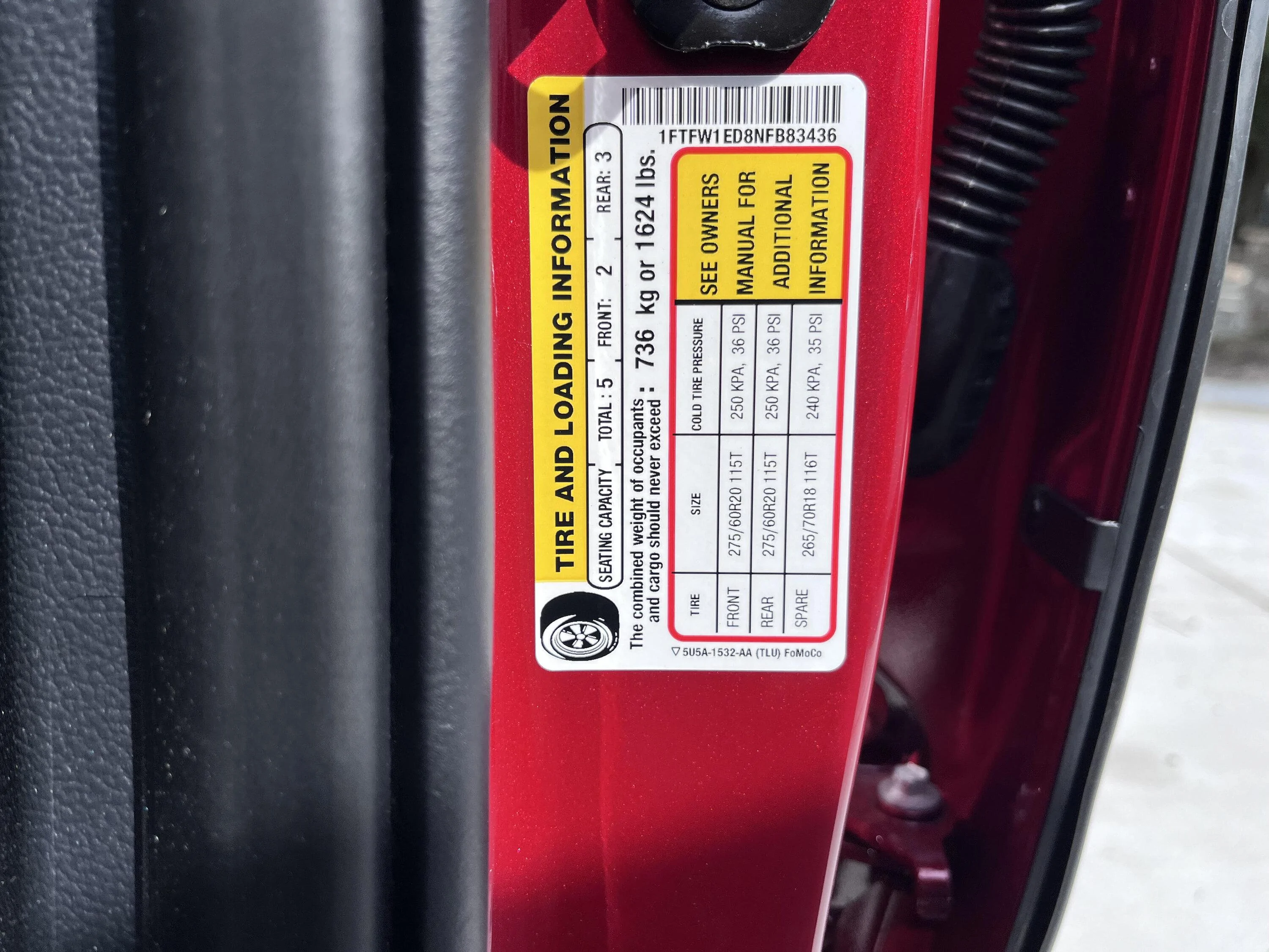 Ford F-150 Silly question...how long is the bed? sticker