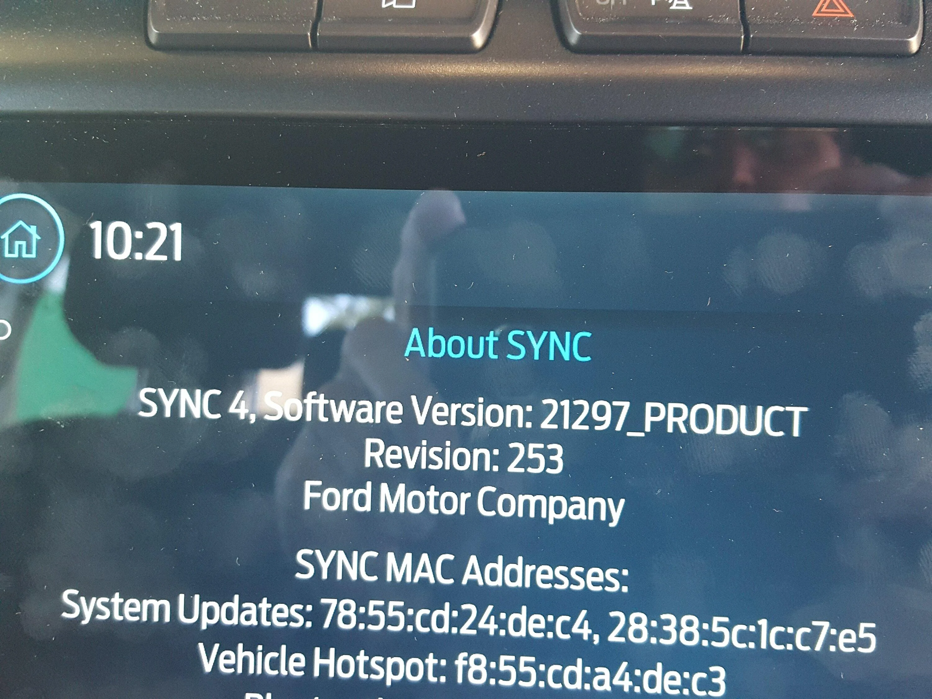 Ford F-150 sync 4  updates and version sync version oct 18