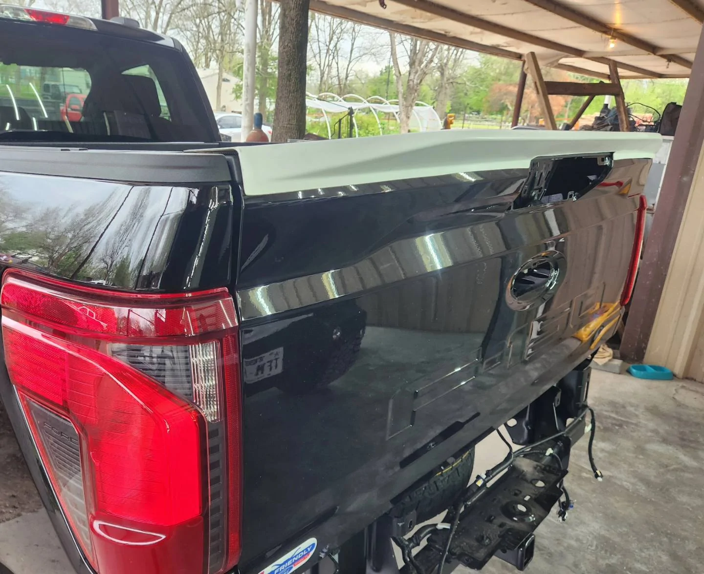 Ford F-150 2024 F-150 tailgate spoiler and lower / chin spoiler source---> tailgate spoiler