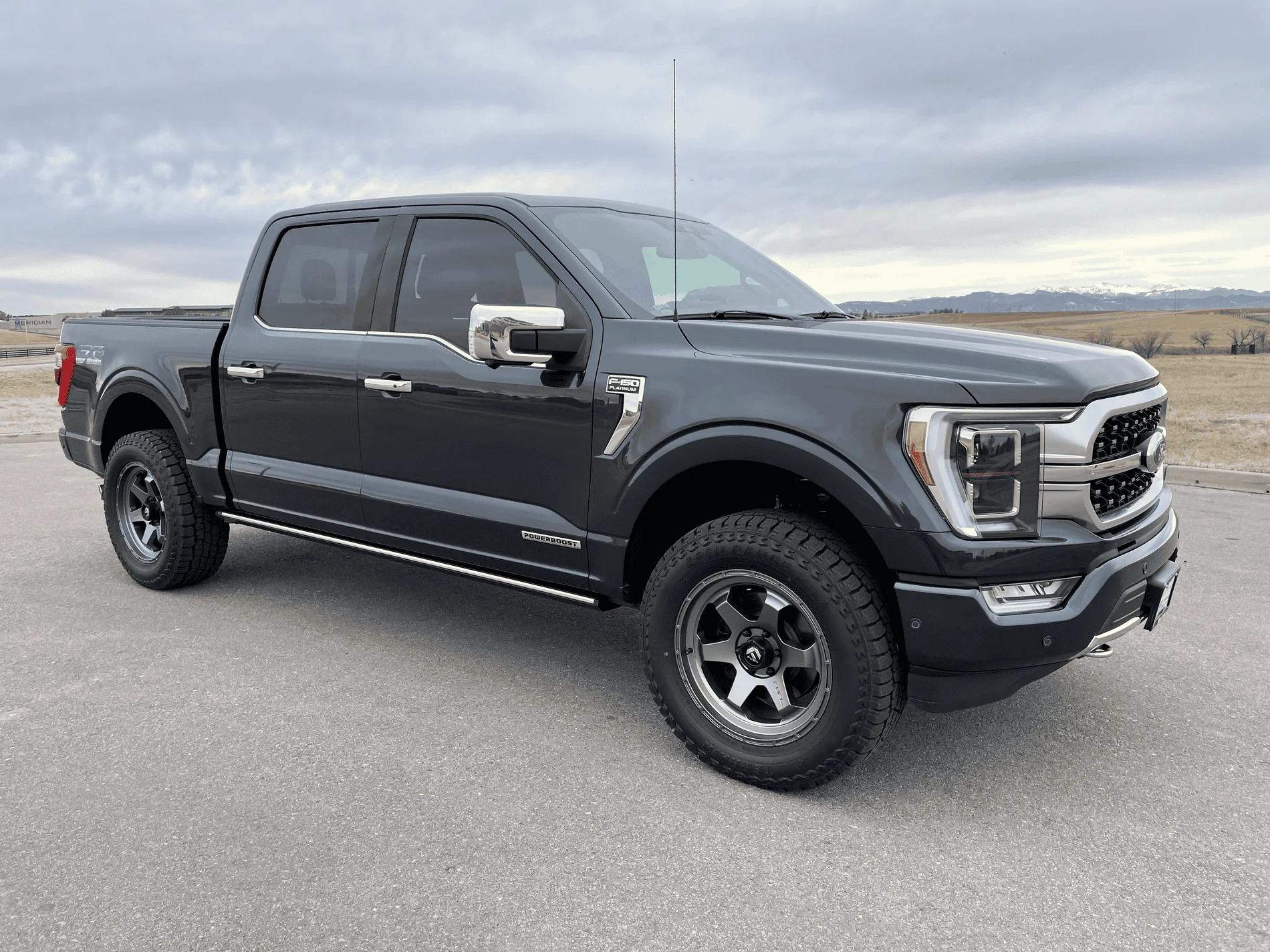 Ford F-150 My Smoked Quartz Platinum Powerboost w/ leveling kit, wheels, bigger tires (295/60-R20), tint, new decal, ceramic coat, stubby antenna tempImagef7sd7K