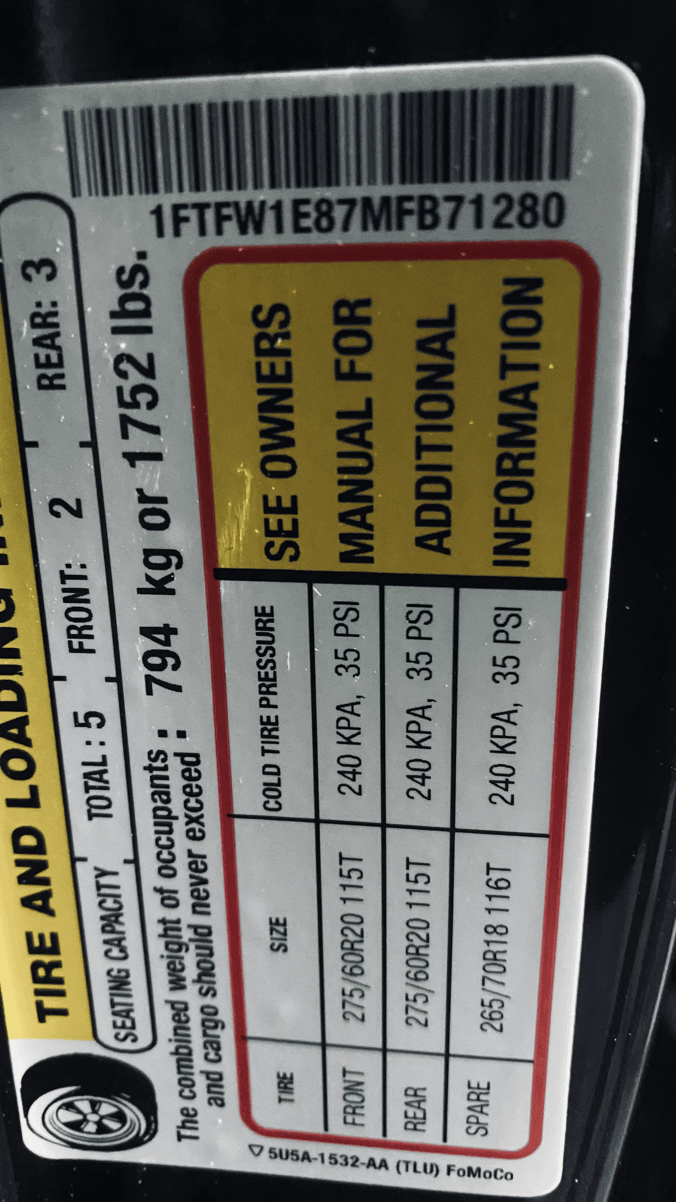 Ford F-150 Payload Hit compared to EB tempImageyy2xmX