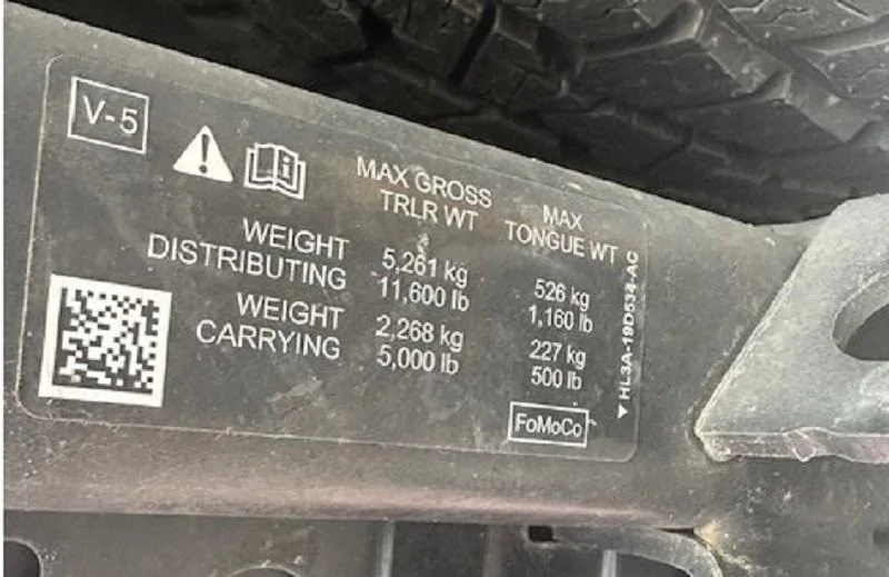 Ford F-150 Trailer Hitch Receiver part number TOW