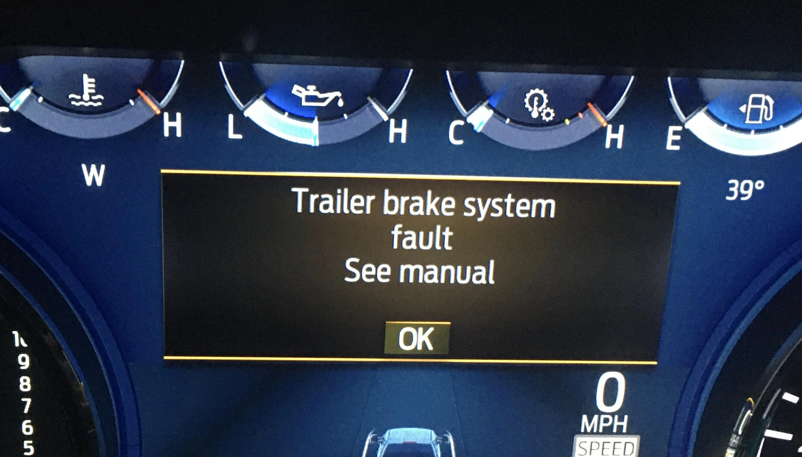 Ford F-150 2023 Powerboost-Trailer Brake System Fault Trailer Brake System Fault