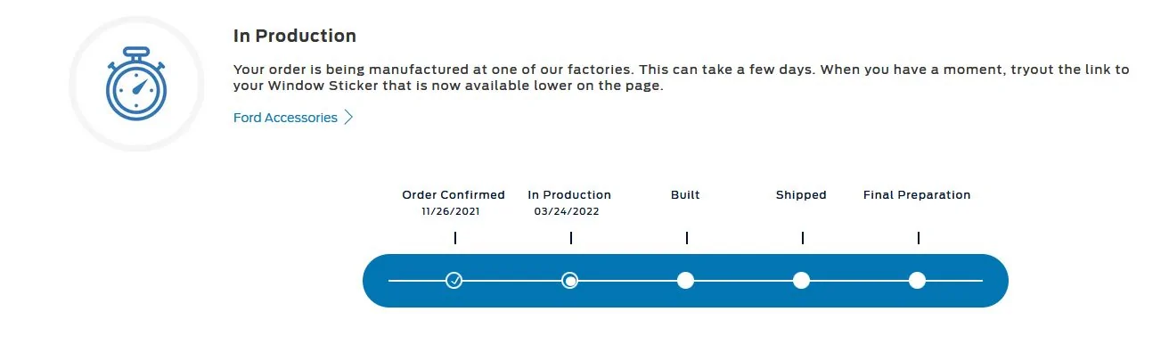 Ford F-150 03/21/22 Build Week Group truck 2