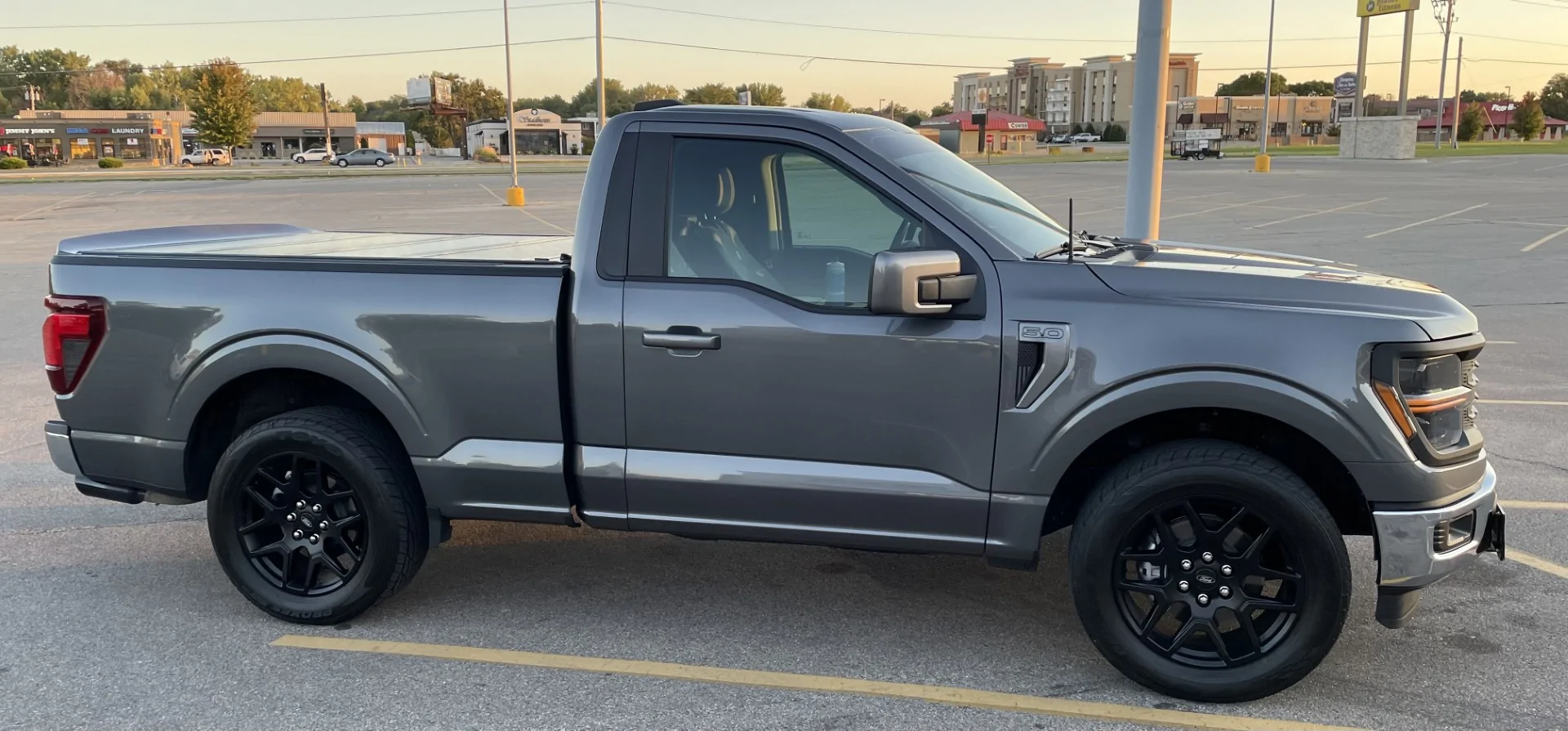 Ford F-150 Anderson Composites Tailgate spoiler via Beefcake Racing Truck with spoiler