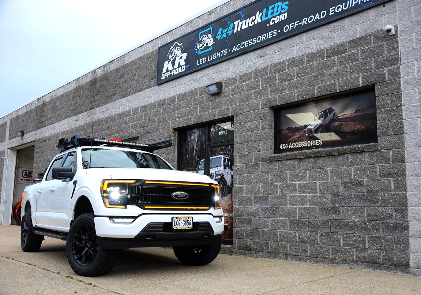 Ford F-150 Morimoto Headlights & Grille Installed Truck2