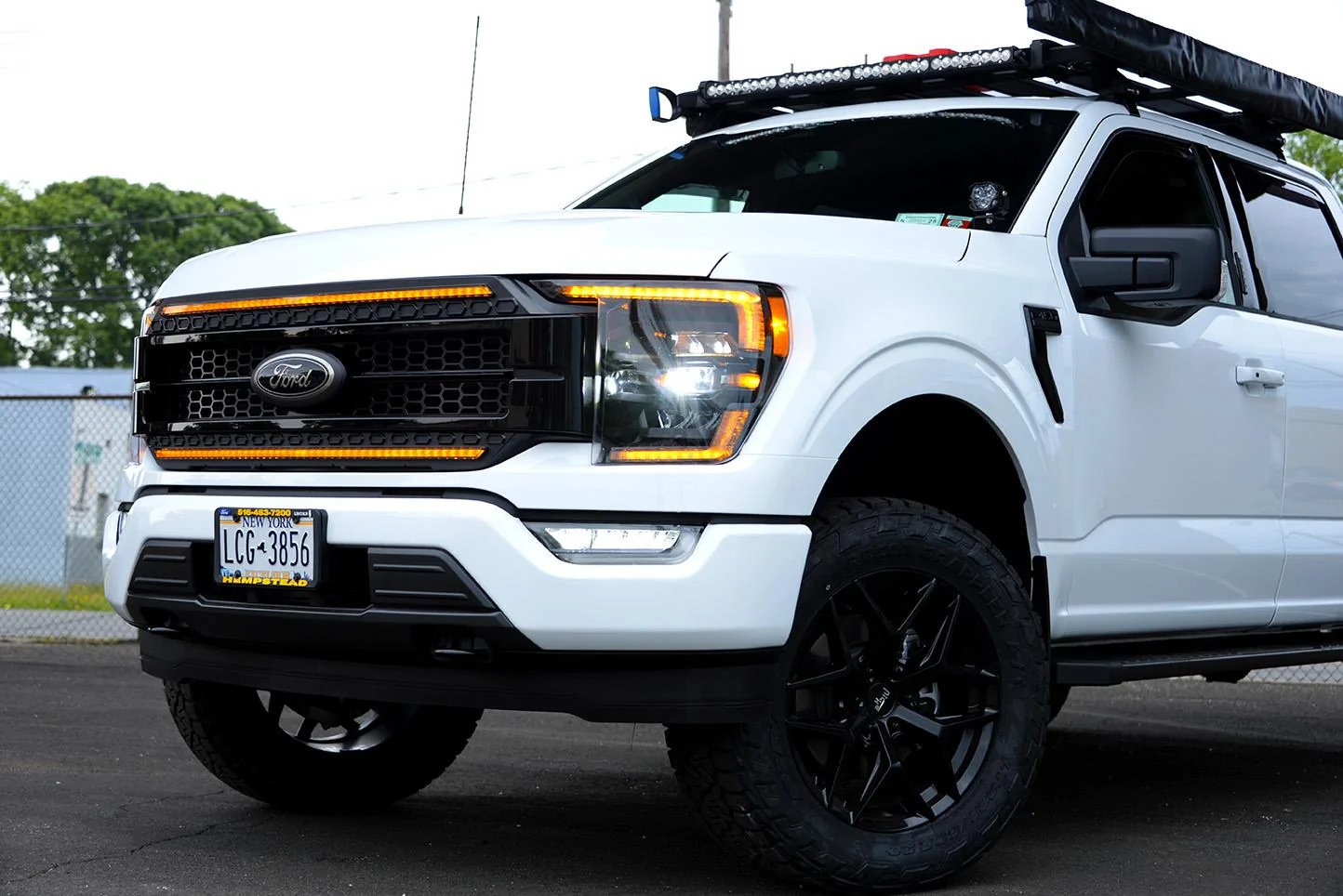 Ford F-150 Morimoto Headlights & Grille Installed Truck3