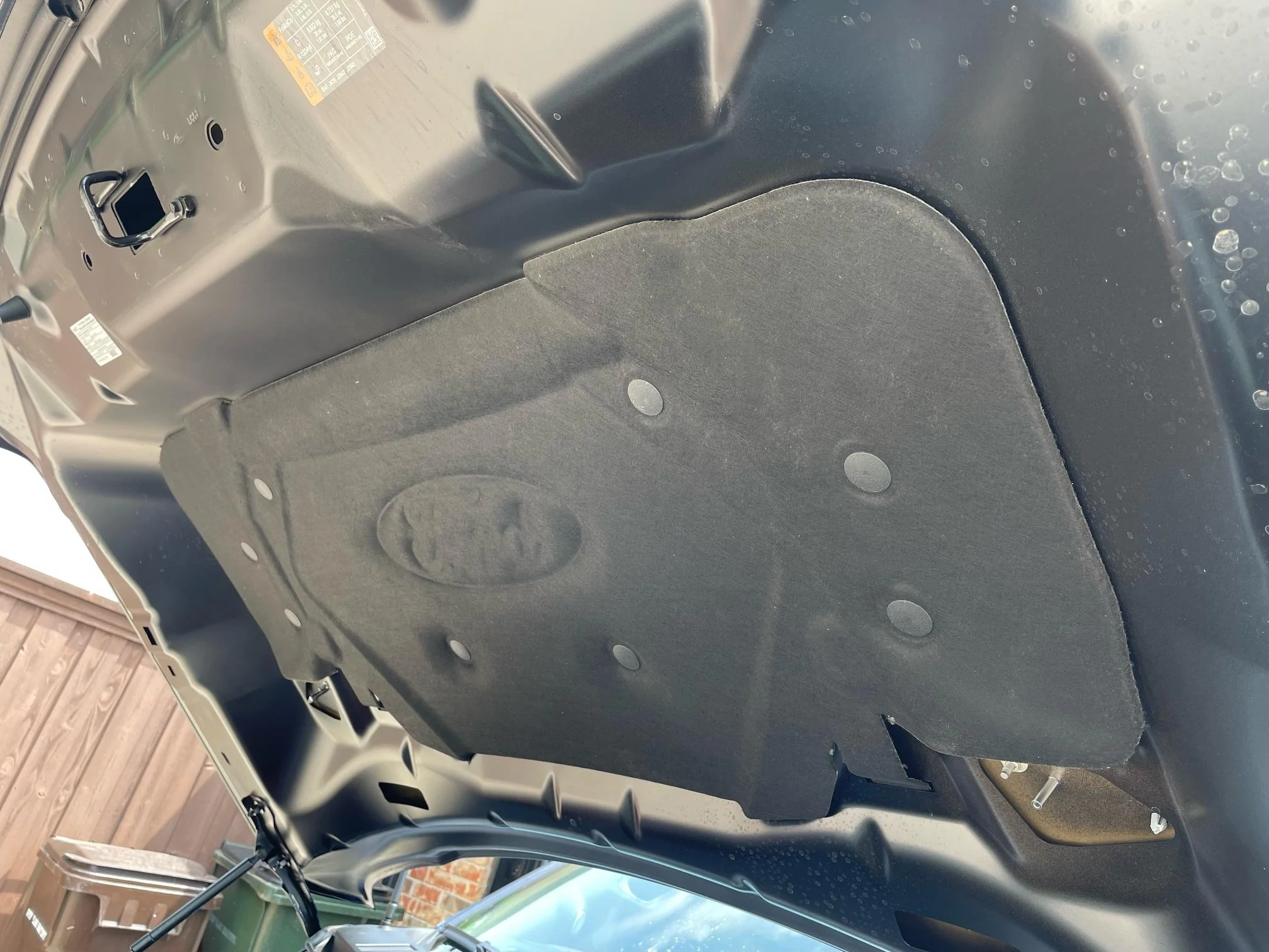 Ford F-150 2024 King Ranch picked up from Granger Ford Under Hood Insulation