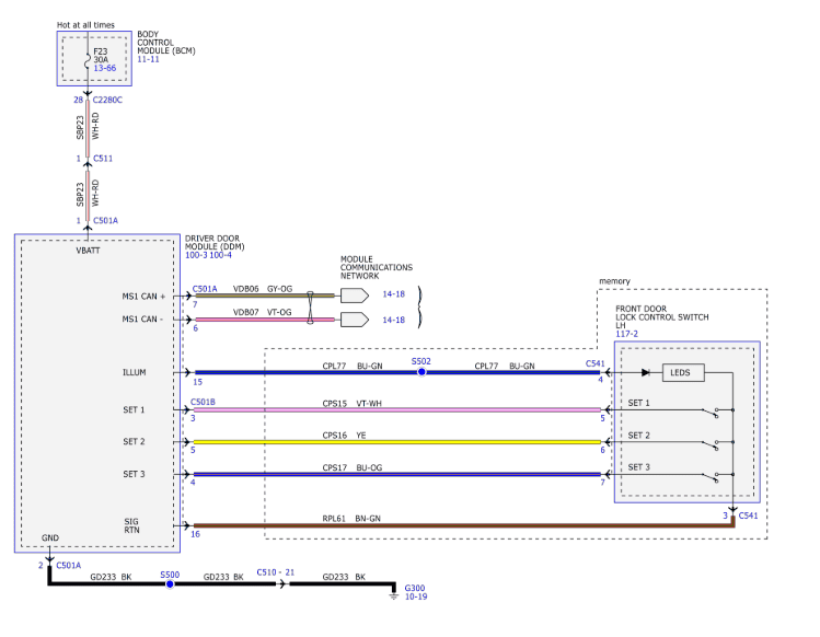 Ford F-150 Driver Door Control Switch Assistance Untitled