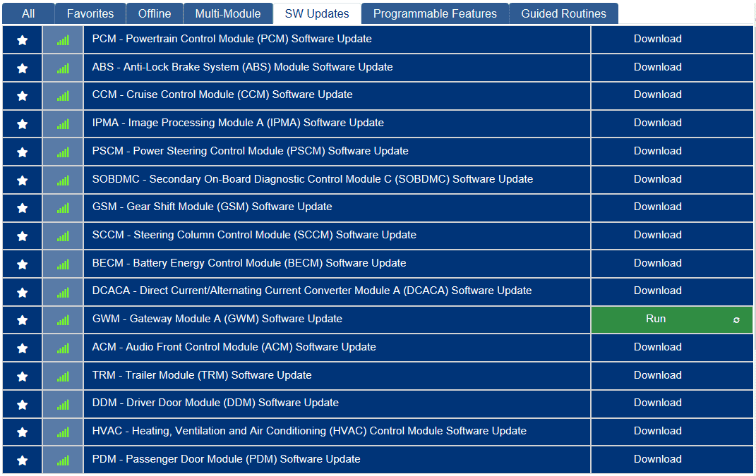 Ford F-150 ECU module programming guide using FDRS updates
