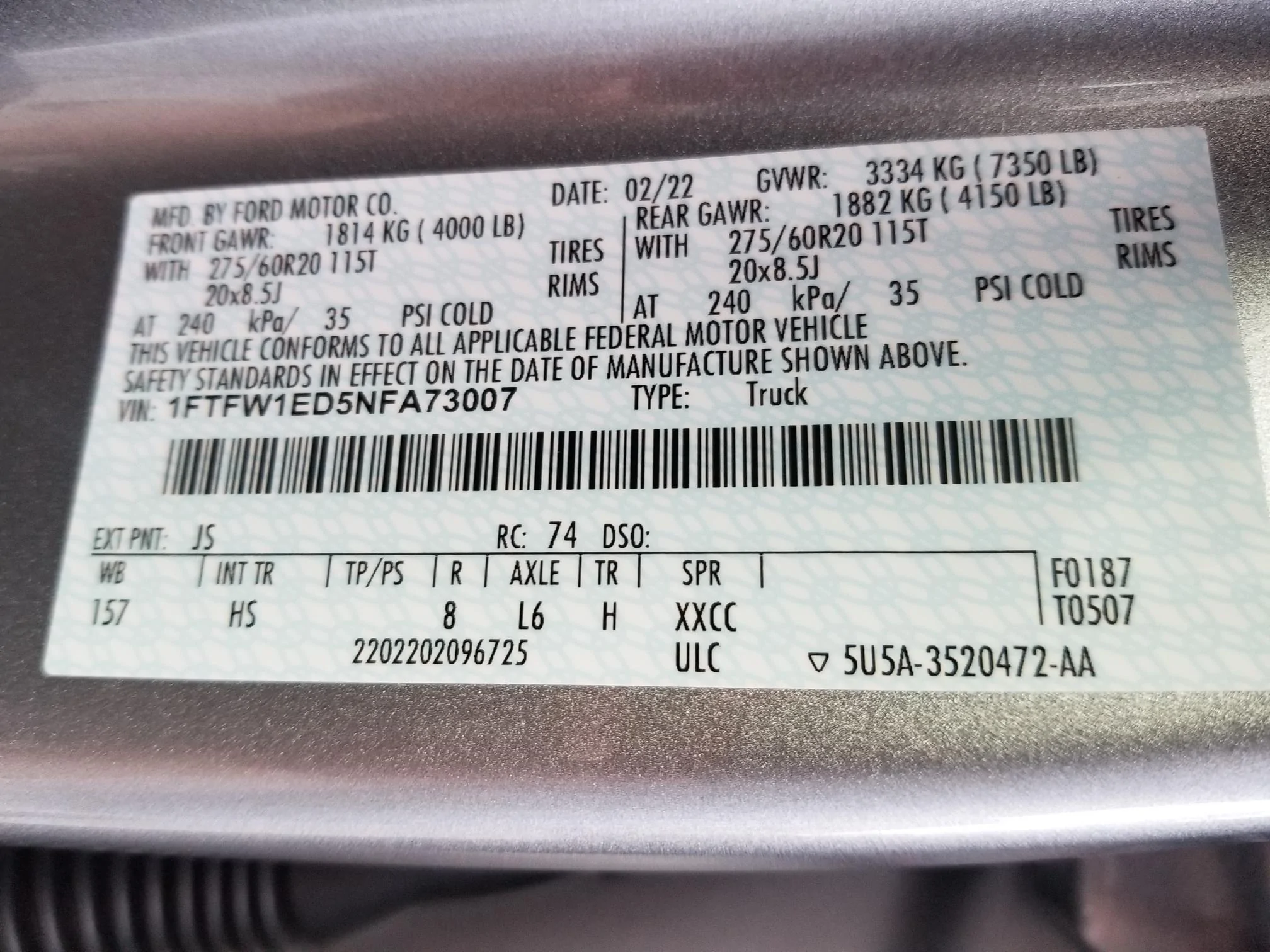 Ford F-150 Excessively Loud Popping Noise B&O Unleashed. Vin Number