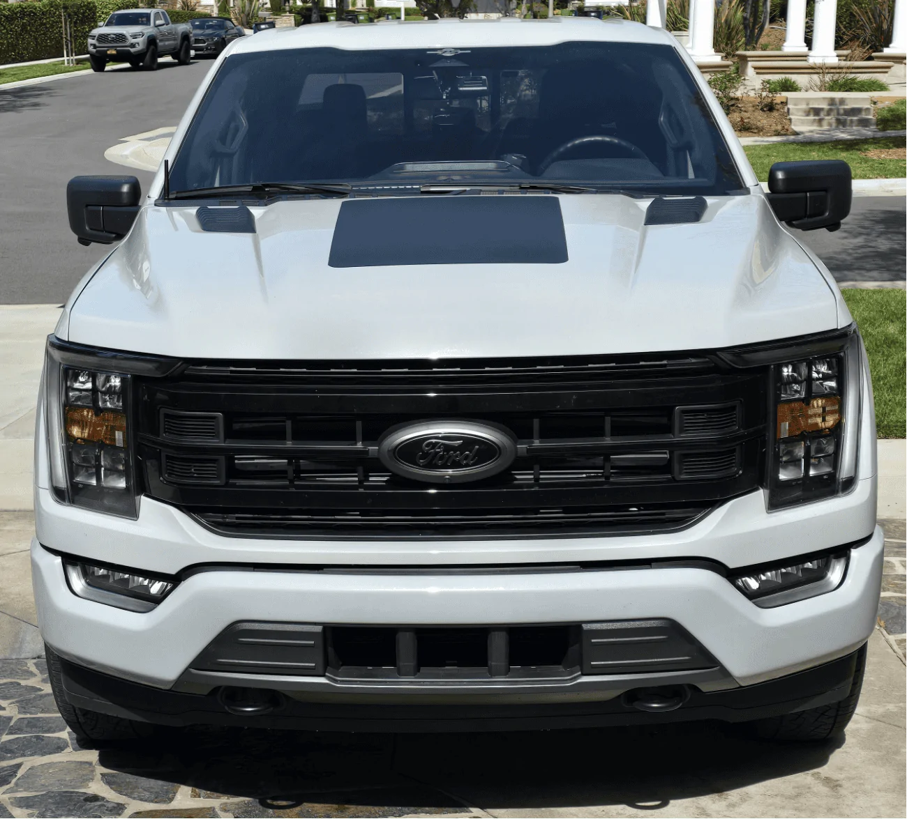 Ford F-150 LensunSolar Hood Solar Panel F-150 Powerboost BAP/Tremor Hood Installation Vinyl on Hood