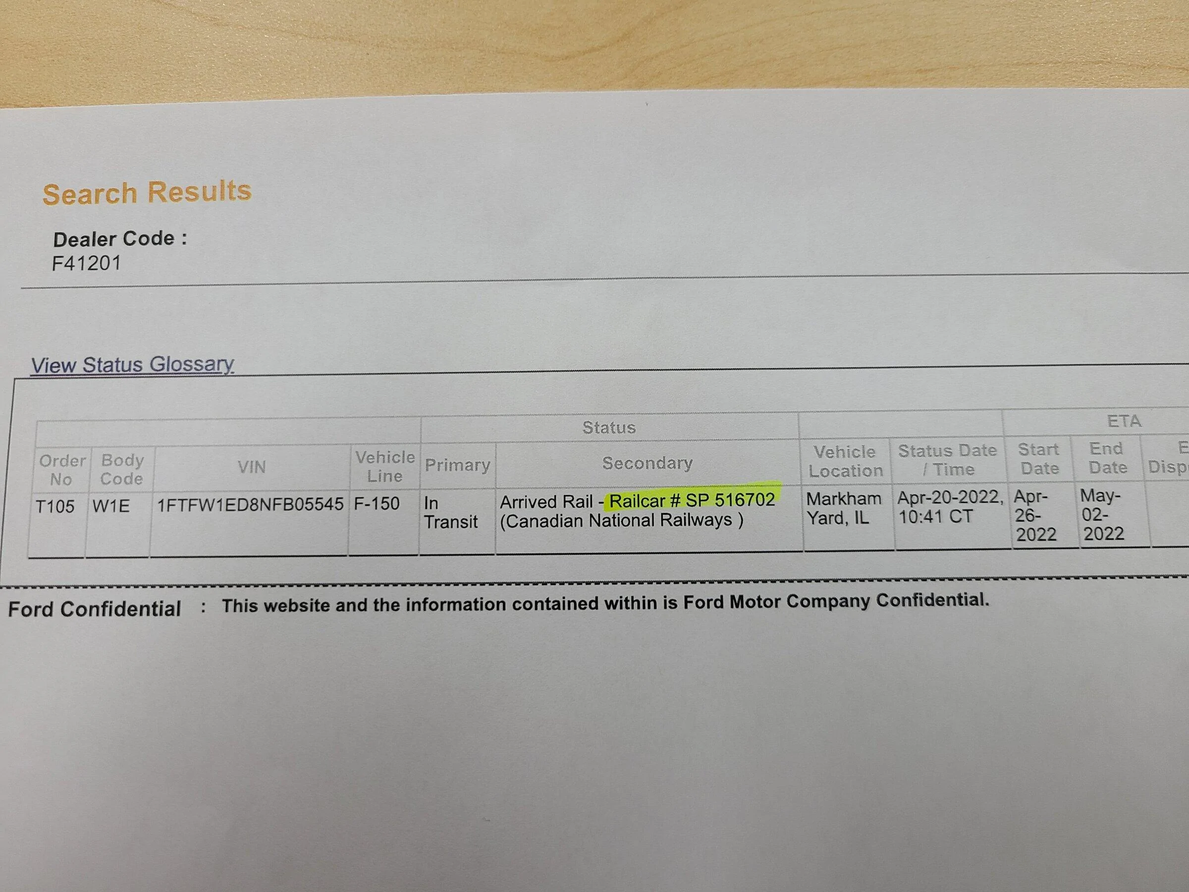 Ford F-150 4/4/22 Build Week Group VVR 4-20-22