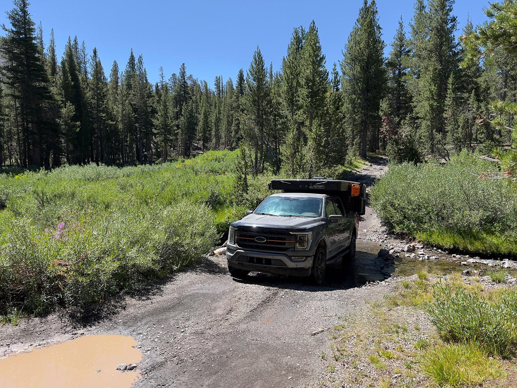 Ford F-150 Off-roaded a stock FX4 Powerboost to Leavitt Lake, CA WaterCrossin