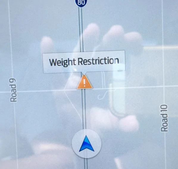 Ford F-150 Ford Nav warning chimes weight limit alert