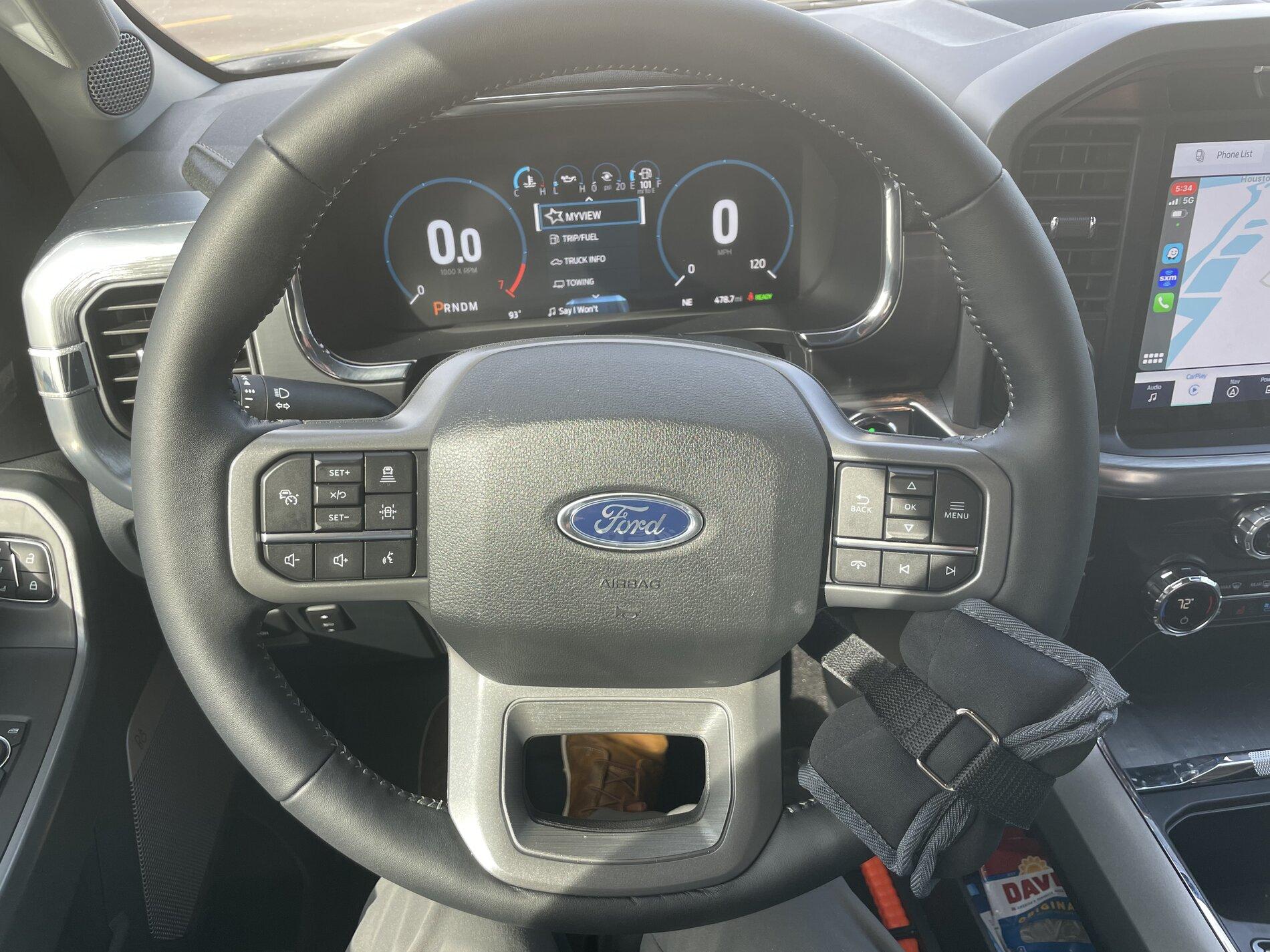 Ford F-150 Getting Lane Centering to Work Properly Wheel Pos 1