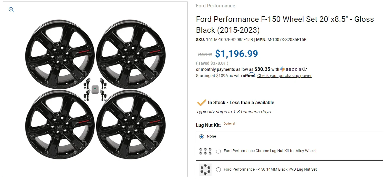 Ford F-150 Anyone running these Ford Performance 20" wheels? Have not seen them. wheel1
