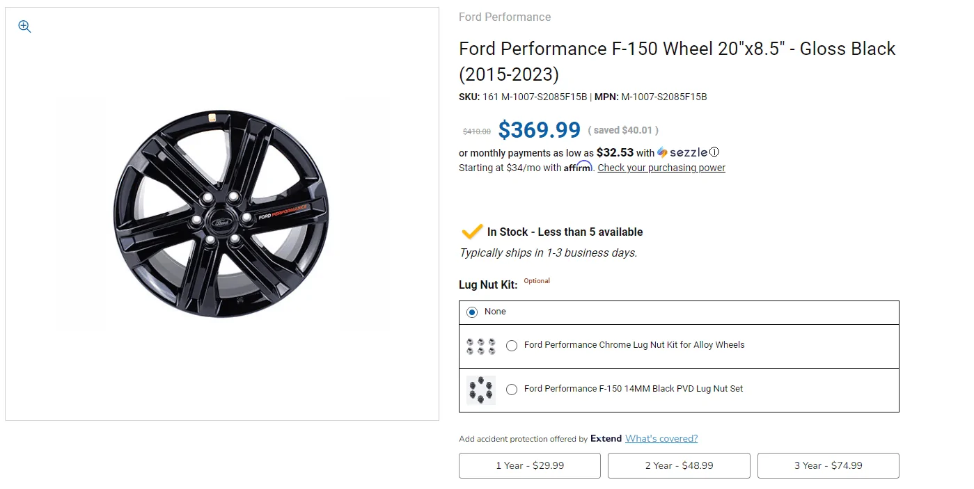 Ford F-150 Anyone running these Ford Performance 20" wheels? Have not seen them. wheel2