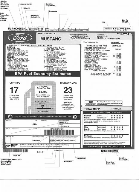 Ford F-150 2021 F-150 Order Tracking Info & FAQ window_sticker_explained