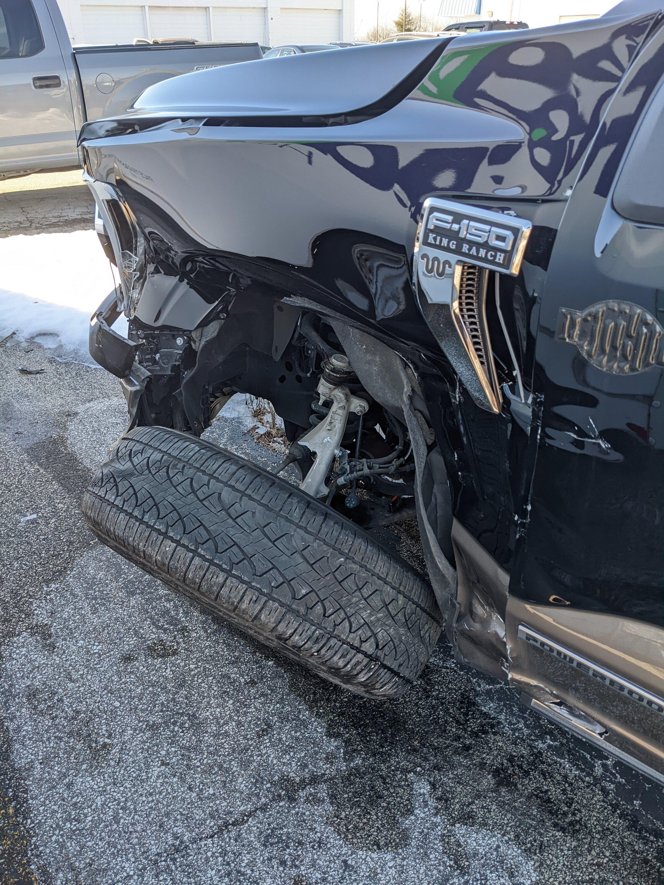 Ford F-150 $8000 in damage so far - estimate still not ready Wreck6