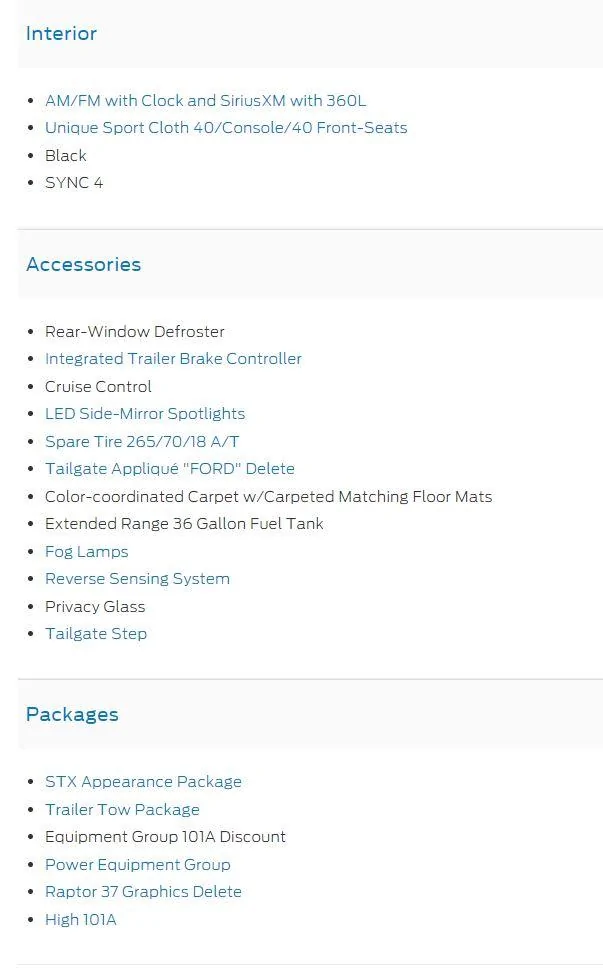 Ford F-150 Work surface? ws