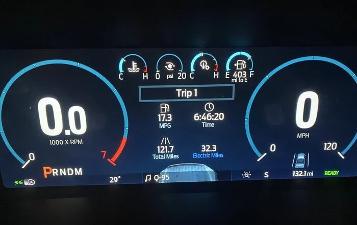 26% of miles so far are electric only on PowerBoost!