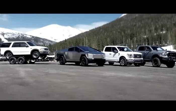 Ike Gauntlet Tow Test - 5.0 Coyote vs CyberTruck vs 6.7 Cummins