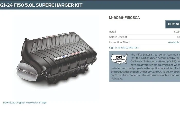 FINALLY! Ford Performance Whipple Supercharger for 2024 F-150 5.0 Coyote