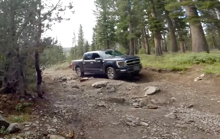 Off-roaded a stock FX4 Powerboost to Leavitt Lake, CA
