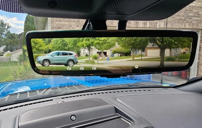 Installed a digital rear view mirror